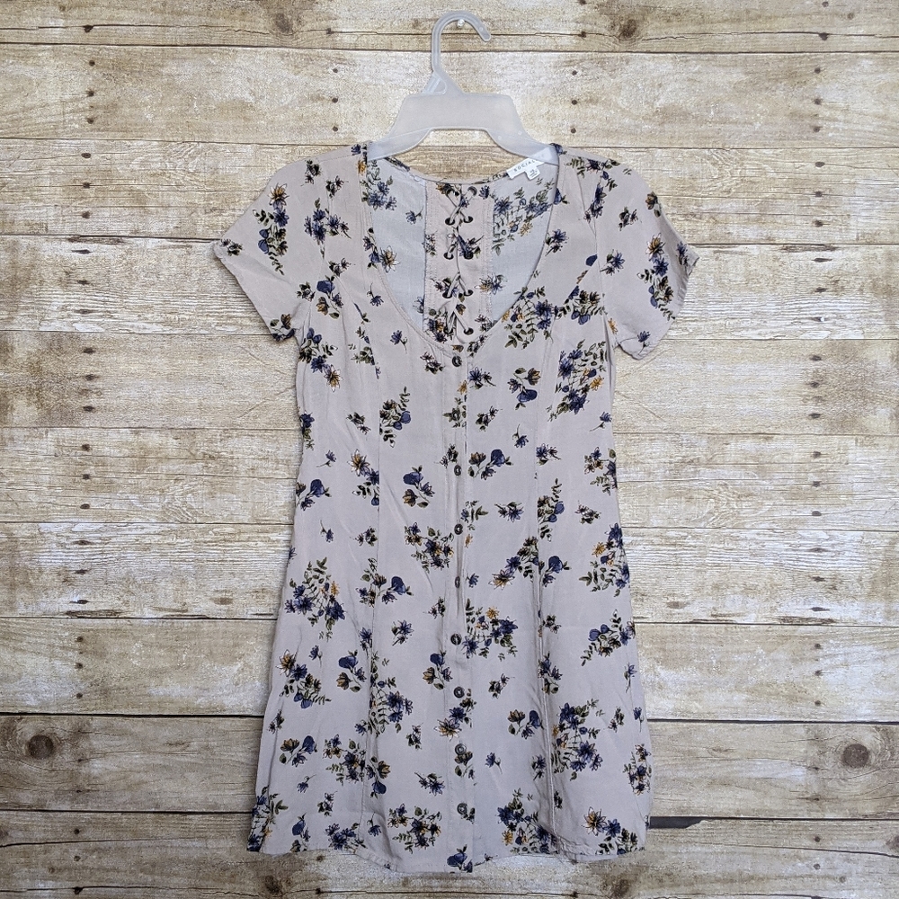 Socialite Floral Tie Back Mini Dress